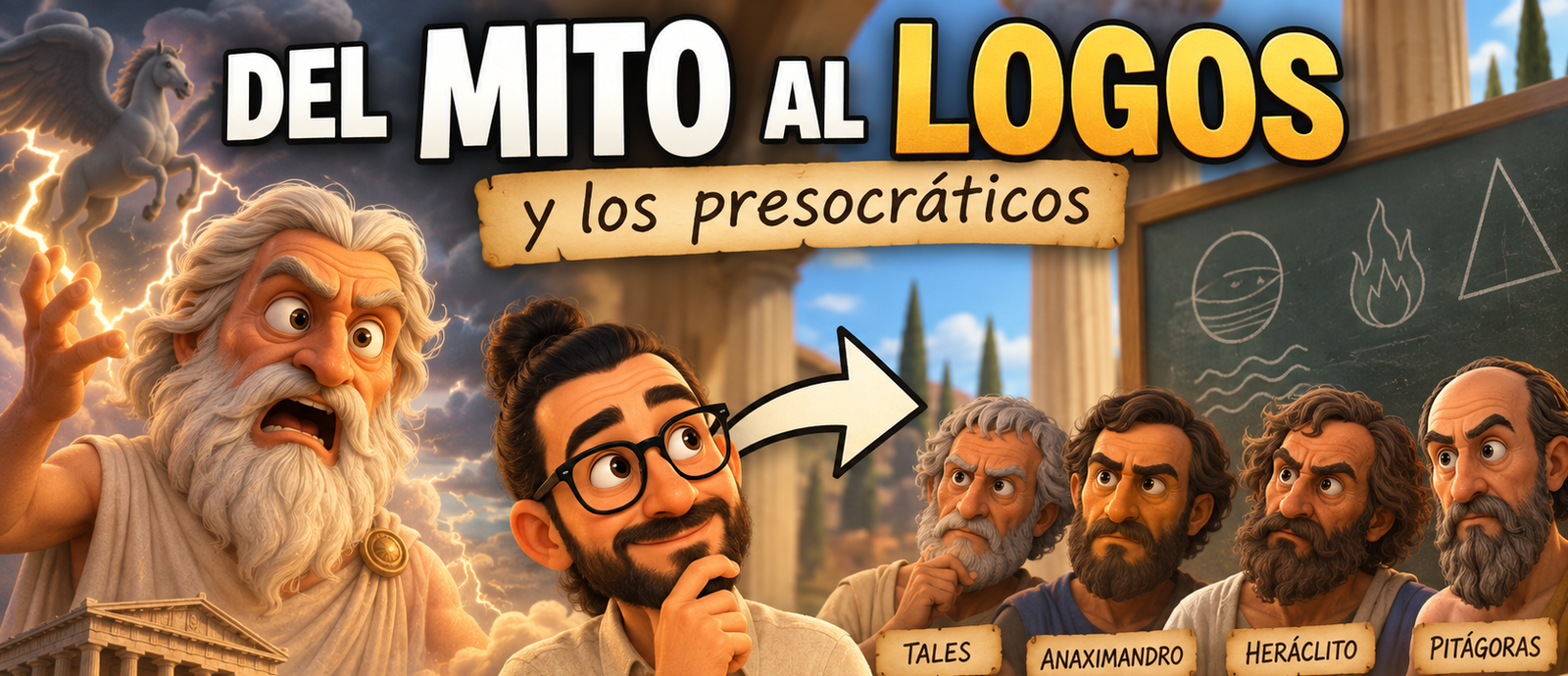 Comentario de texto sobre el paso del mito al logos